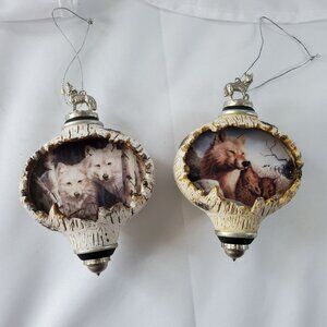 Bradford Edition Spirits Of The Forest Wolf Heirloom Ornaments By Rusty Frentner
